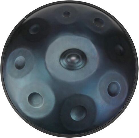 مقلاة يدوية "Lark Music" في D Minor 9 طبلة يدوية فولاذية + حقيبة يد ناعمة (22.8 بوصة (58 سم)، أزرق غامق (D Minor) in Kuwait