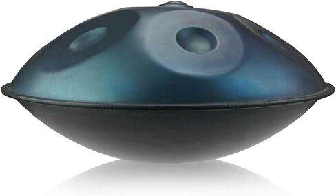 مقلاة يدوية "Lark Music" في D Minor 9 طبلة يدوية فولاذية + حقيبة يد ناعمة (22.8 بوصة (58 سم)، أزرق غامق (D Minor) in Kuwait