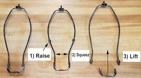 B&P Lamp® قيثارة مصباح ذات وزن عادي مقاس 6 بوصات، لمسة نهائية من الفولاذ المطلي بالنحاس in Kuwait