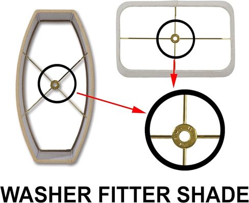 B&P Lamp® قيثارة مصباح ذات وزن عادي مقاس 6 بوصات، لمسة نهائية من الفولاذ المطلي بالنحاس in Kuwait