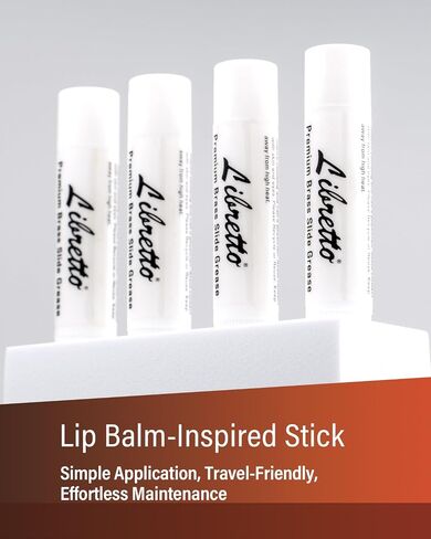 Libretto Premium Brass Slide Grease Stick, 0.16 oz (5 ml), Odorless & Pure, Great Materials from Japan, 100% Special-blended Formula, Thick & Sticky, Best to Extend Life of Trumpet, French Horn & Tuba in Saudi Arabia