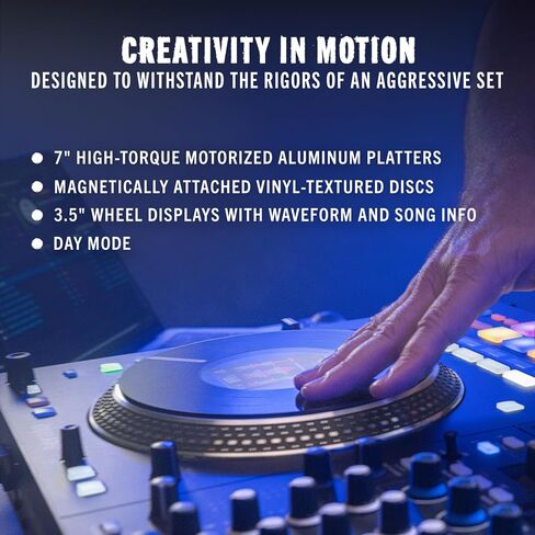 RANE PERFORMER 4-Channel Motorized DJ Controller - 7" Platters with Displays, Precision Feel Faders, Stem Split, Advanced FX, Serato DJ Pro Included in Saudi Arabia