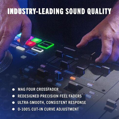 RANE PERFORMER 4-Channel Motorized DJ Controller - 7" Platters with Displays, Precision Feel Faders, Stem Split, Advanced FX, Serato DJ Pro Included in Saudi Arabia