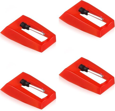 4 قطع من إبرة مشغل التسجيل، إبر القرص الدوار لاستبدال مشغل الفينيل Crosley Victrola Sylvania Boytone ION Phonograph LP in Kuwait