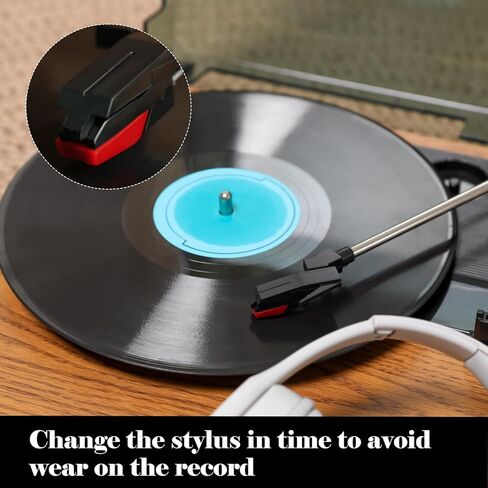 4 قطع من إبرة مشغل التسجيل، إبر القرص الدوار لاستبدال مشغل الفينيل Crosley Victrola Sylvania Boytone ION Phonograph LP in Kuwait
