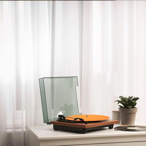 4 PCS Turntable Mat Turntable Slip-mat Wool Mat Anti Vibration Record Platter Mat Phonograph Vinyl Cork Turntable Mat Slip-Mat Player Wool Pad Turntable Slipmat for Cleaner Audio Output in Kuwait