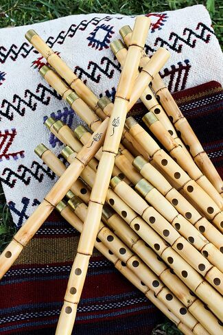 Egyptian Ney by Corsaro Music Bamboo Cane Hand-crafted in Turkiye Case Inc. (Supurde (D5)) in Kuwait