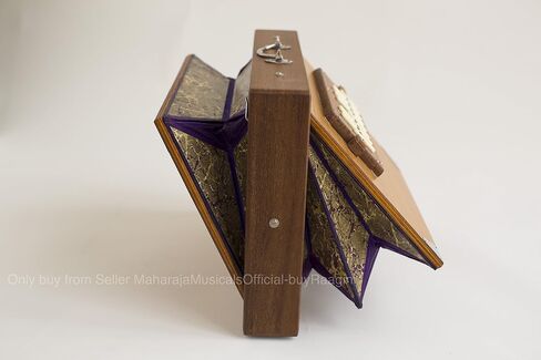 Shruti Box, Monoj Kr Sardar, Large, 16 x 3.5 x 12.5 Inches, Solid Teak Wood With Bag, In USA, Long Sustain, Surpeti Sur peti, MKS, Yoga Music (PDI-FBJ) in Saudi Arabia