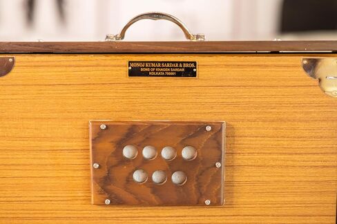 Shruti Box, Monoj Kr Sardar, Large, 16 x 3.5 x 12.5 Inches, Solid Teak Wood With Bag, In USA, Long Sustain, Surpeti Sur peti, MKS, Yoga Music (PDI-FBJ) in Saudi Arabia