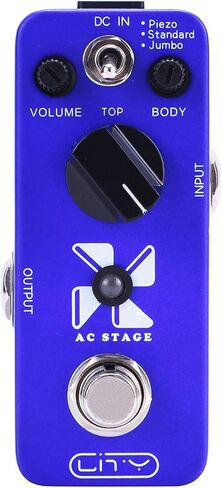 Acoustic AC Stage Acoustic Guitar Simulator Mini Pedal 3 Modes Piezo/Standard/Jumbo, Nature and Smooth Acoustic Guitar Sound for Electric Guitar Effect True Bypass in Saudi Arabia
