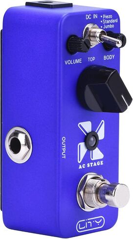 Acoustic AC Stage Acoustic Guitar Simulator Mini Pedal 3 Modes Piezo/Standard/Jumbo, Nature and Smooth Acoustic Guitar Sound for Electric Guitar Effect True Bypass in Saudi Arabia