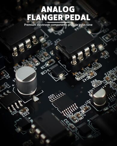 دواسة جيتار STRICH TMISTER Flanger لدواسات تأثير Flanger التناظرية وضعين أفضل تأثير صوتي كلاسيكي تأثير أصوات Flanger معدني كلاسيكي، تجاوز حقيقي للجيتار الكهربائي، أرجواني وأبيض in Kuwait