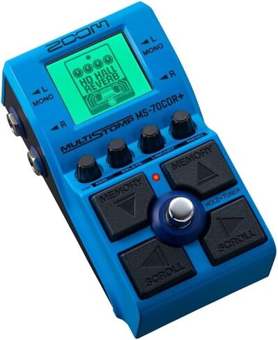 Zoom MS-70CDR+ دواسة تأثيرات الجيتار MultiStomp مع أكثر من 140 تأثيرًا تتميز بالجوقات، والتأخير، والترددات، وتأثيرات ستيريو، وتسلسل التأثير، وصندوق ستومب واحد، وموالف، وتعمل بالبطارية in Saudi Arabia