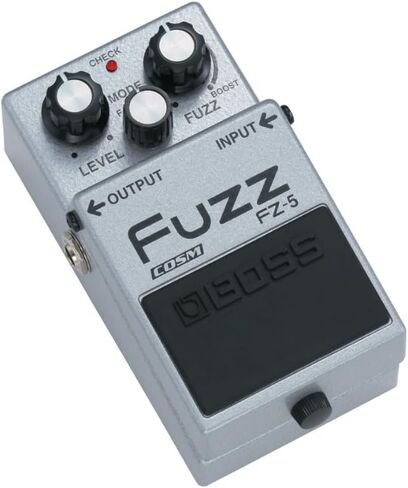 Boss FZ-5 Fuzz Pedal Bundle w/ 2-Pack Strukture S6P48 Woven Right Angle Patch Cable, 12-Pack Guitar Pick, 9V Power Adapter and Liquid Audio Polishing Cloth in Saudi Arabia