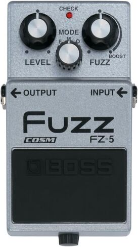 Boss FZ-5 Fuzz Pedal Bundle w/ 2-Pack Strukture S6P48 Woven Right Angle Patch Cable, 12-Pack Guitar Pick, 9V Power Adapter and Liquid Audio Polishing Cloth in Saudi Arabia