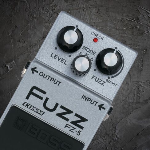 Boss FZ-5 Fuzz Pedal Bundle w/ 2-Pack Strukture S6P48 Woven Right Angle Patch Cable, 12-Pack Guitar Pick, 9V Power Adapter and Liquid Audio Polishing Cloth in Saudi Arabia