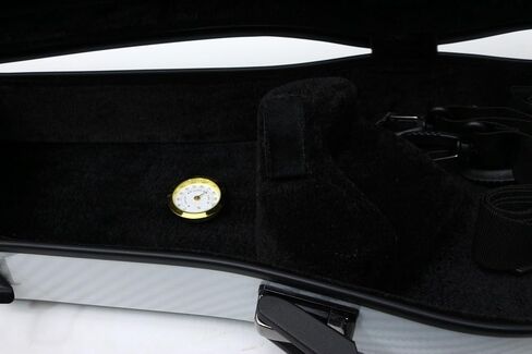Hard Violin Case 4/4 Full Size Carbon Fiber Violin Box with reinforced carry handle Violin backpack with Back Straps (Black) in Saudi Arabia