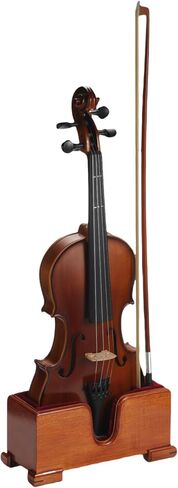 Violin and Bow Holder ( Stand), Wooden Violin Holder Floor Display for Violin, Velvet Protection, Stable and Classy Aesthetic in Saudi Arabia