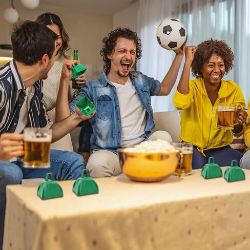 15 حزمة من أجراس البقر المعدنية مقاس 3 بوصة، أجراس البقر الحمراء، صانعة الضوضاء، جرس البقرة بصوت عالٍ مع مقابض، أجراس البقر الصغيرة للإيقاع اليدوي للأحداث الرياضية، والهتاف، وروح الفريق، وحفلات الزفاف in Kuwait