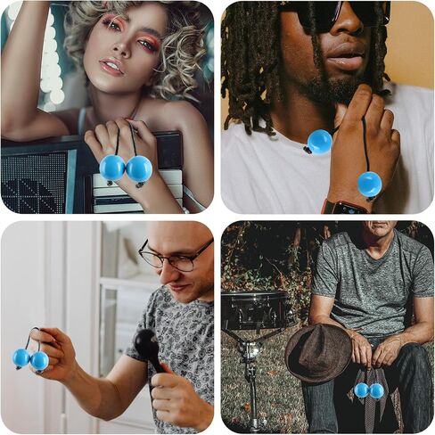إيقاعات إيستروك الأفريقية Aslatua Shakers Kashaka آلات الإيقاع الموسيقية أداة Kashaka للبالغين المبتدئين (أزرق) in Kuwait