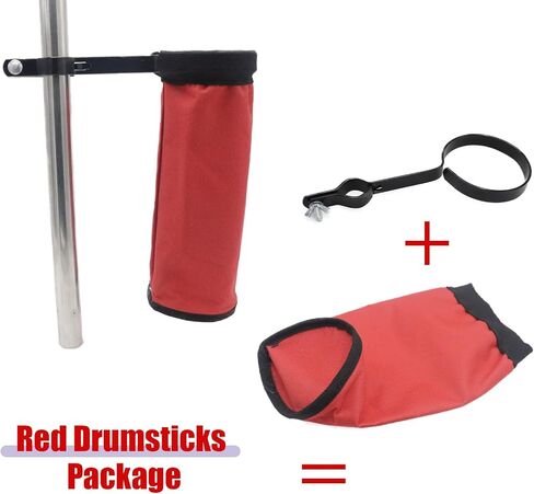 Portable Nylon Drum Stick Bag, Quick Change Drum Stick Holder for Drum Set, Waterproof and Dustproof Drum Sticks Bag, Percussion Stick Bag with Large Capacity in Kuwait