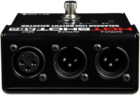 Radial Engineering HotShot ABo Footswitch Selector for Balanced Outputs Bundle w/Pig Hog PHM10 8mm Mic XLR Cable & Liquid Audio Polishing Cloth in Saudi Arabia
