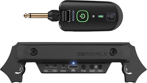 Acoustic Guitar Pickup Rechargable Active Soundhole Guitar Pickup Adjustable Pickup for Guitar Magnetic Coil Build-in Volume Control Guitar Microphone Acoustic Pickup in Saudi Arabia