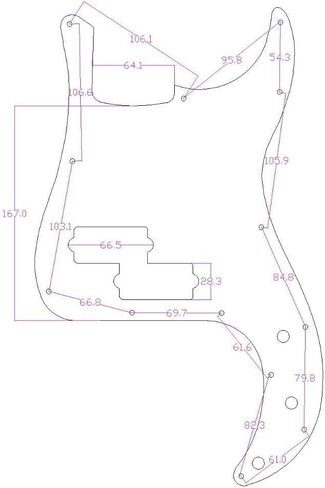 Dopro 13 فتحة لليد اليمنى على الطراز الحديث من معدن الألومنيوم المؤكسد الدقة باس P Bass Pickguard يناسب الحاجز الأمريكي P Bass الأسود in Saudi Arabia