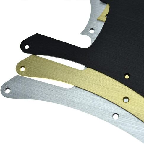 Dopro 13 فتحة لليد اليمنى على الطراز الحديث من معدن الألومنيوم المؤكسد الدقة باس P Bass Pickguard يناسب الحاجز الأمريكي P Bass الأسود in Saudi Arabia