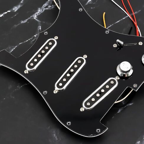 Alnico 5 Strat Pickup Single Coil Pickups Open Style Neck/Middle/Bridge Pickup Set for Stratocaster Electric Guitar Parts Replacement (Chrome Cover) in Saudi Arabia