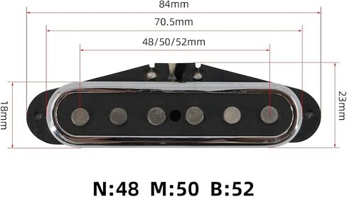 Alnico 5 Strat Pickup Single Coil Pickups Open Style Neck/Middle/Bridge Pickup Set for Stratocaster Electric Guitar Parts Replacement (Chrome Cover) in Saudi Arabia