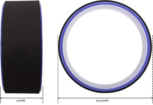 Signature Fitness Yoga Wheel for Stretching Dharma Yoga Prop Wheel, Comfortable Support for Yoga Poses and Backbends, Multiple Colors in Saudi Arabia