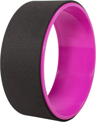 Signature Fitness Yoga Wheel for Stretching Dharma Yoga Prop Wheel, Comfortable Support for Yoga Poses and Backbends, Multiple Colors in Saudi Arabia