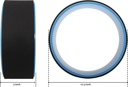Signature Fitness Yoga Wheel for Stretching Dharma Yoga Prop Wheel, Comfortable Support for Yoga Poses and Backbends, Multiple Colors in Saudi Arabia