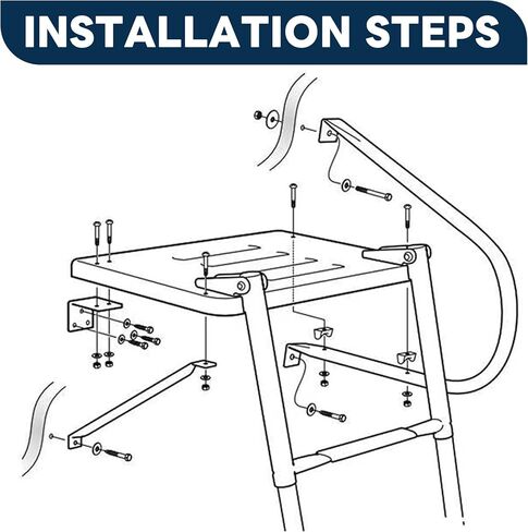 2-Step Boat Ladder with Swim Platform,316 Stainless Steel Dock Ladder with ABS Swim Platform 2 Handrails,500LBS Telescopic Boarding Ladder Dive Ladder for Pontoon Yacht in Saudi Arabia