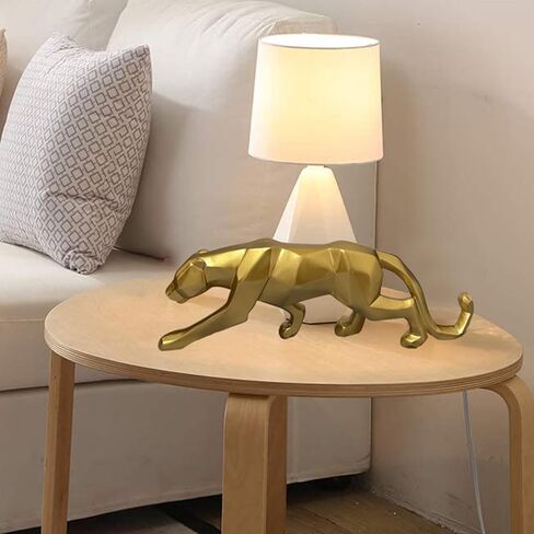 Leopard Statue ，Maximalist Decor，Animal Statues for Home Decor，Entryway 、Bookshelf Decor，Black Panther Statue(Black) in Saudi Arabia