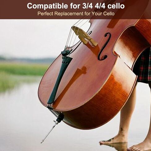 Cello Tailpiece, Ebony Wood Classic Tailpiece for 3/4 4/4 CelloFiddle Accessories in Saudi Arabia