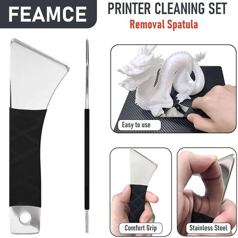 3D Printer Cleaning Tool Set - 6-in-1 3D Printer Accessories Kit - includes Spatula, Brushes, Wire Cutters, File, Cleaning Needles - Essential 3D Printing Tool Kit for All Printers in Saudi Arabia