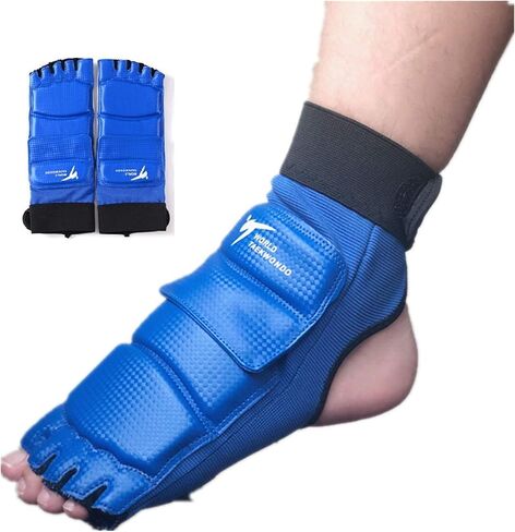 Taekwondo Training Boxing Foot Protector Gear Martial Arts Fight Muay Thai Kung Fu Tae Kwon Do Feet Protector TKD Foot Support for Men Women Kids Children in Saudi Arabia