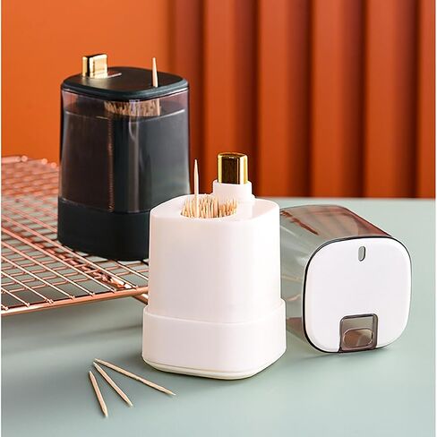 Pop Up Automatic Toothpick Dispenser, Toothpick Holder, 2024 New Toothpick Holder Dispenser, Tooth Picks Holder Dispenser, Toothpick Holder with 600 toothpicks (Three colors) in Saudi Arabia