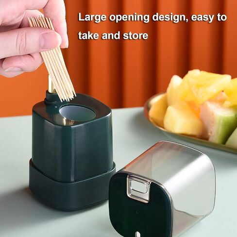 Pop Up Automatic Toothpick Dispenser, Toothpick Holder, 2024 New Toothpick Holder Dispenser, Tooth Picks Holder Dispenser, Toothpick Holder with 600 toothpicks (Three colors) in Saudi Arabia