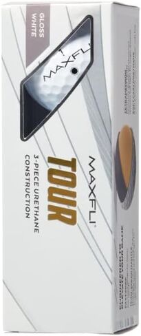 Maxfli 2023 Tour White Golf Balls-12 Pack-Center Gravity Balanced, Soft Cast Urethane, Fast Core, Dual Lonomer Mantle,Tetrahedron Dimple Pattern in Kuwait