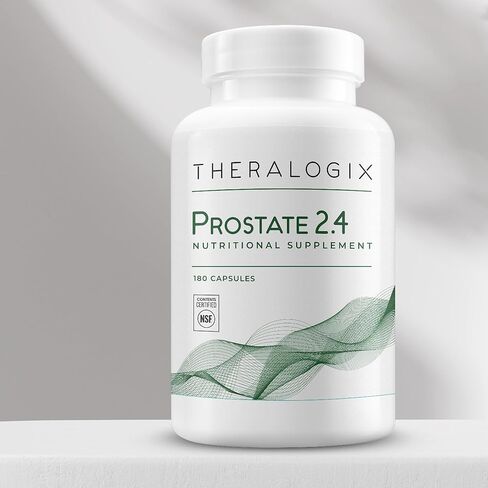 Theralogix Prostate 2.4 مكمل غذائي - كمية تكفي 90 يومًا - صحة البروستاتا للرجال - يدعم أنسجة البروستاتا الصحية - الليكوبين وفيتامين د3 والسيلينيوم وفيتامين هـ - معتمد من NSF - 180 كبسولة in Kuwait
