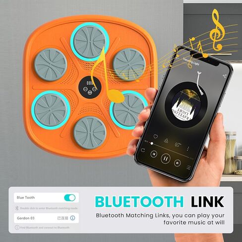 2024 Upgrade Intelligent Music Boxing Machine, Electronic Boxing Trainer with Gloves, Music Workout Machine with Smart Display Screen Punching Machine for Adults, Good Gift for Birthday. in Saudi Arabia