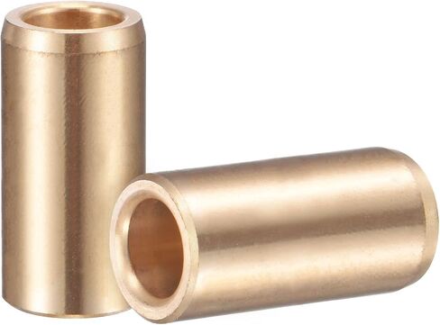 uxcell Sleeve Bearings 8mm Bore 12mm OD 25mm Length Cast Brass Self-Lubricating Bushing 2pcs in Saudi Arabia