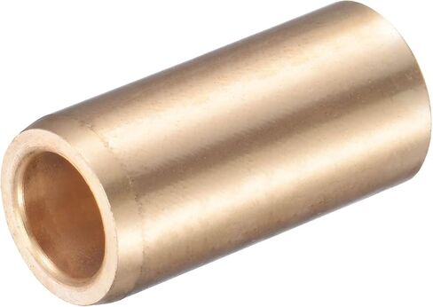uxcell Sleeve Bearings 8mm Bore 12mm OD 25mm Length Cast Brass Self-Lubricating Bushing 2pcs in Saudi Arabia