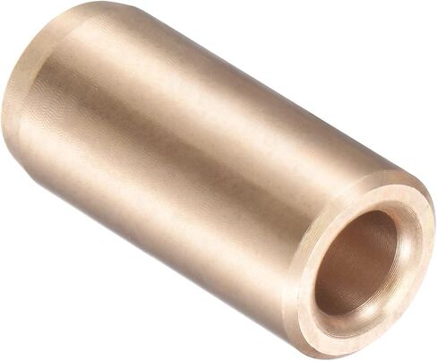 uxcell Sleeve Bearings 8mm Bore 12mm OD 25mm Length Cast Brass Self-Lubricating Bushing 2pcs in Saudi Arabia