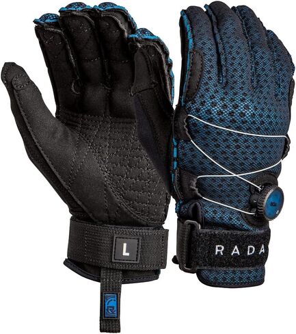 Radar Vapor-A Boa Inside-Out Waterski Glove - Black/True Blue Ariaprene in Saudi Arabia