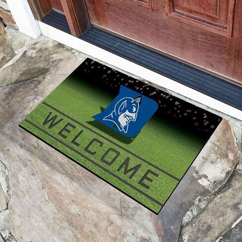 FANMATS 19967 Duke Blue Devils Crumb Rubber Outdoor Door Mat - 18in. x 30in. in Saudi Arabia