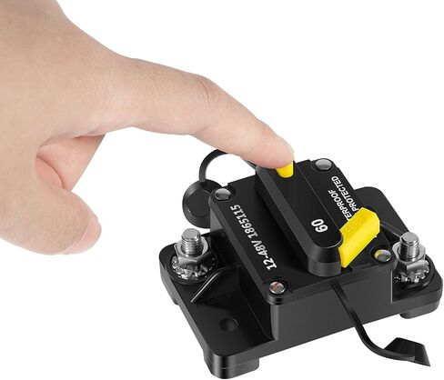 بديل لقاطع الدائرة Minn Kota 1865115 MKR-27 60 أمبير مقاوم للماء لجميع المحركات الكهربائية Minn Kota 12VDC، 24VDC، 36VDC، 48VDC in Saudi Arabia
